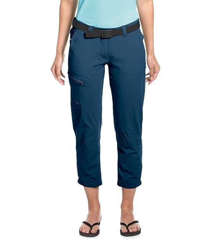 Wandelbroek voor dames van softshell-fleece, gevoerd voor