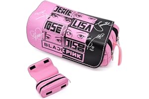 YCVBCY Pink Astuccio Portapenne, Astuccio Cartoon, Astuccio per Matite per Bambino Grande Capacità Kids Pencil Case Portatile da Forniture per Ufficio e Scuola per Studenti Adolescenti -1