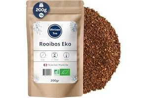 Organisk Rooibos Naturlig - Lös, Vegansk Infusion, 100% Naturlig, Icke-GMO - Organiskt Odlad - Tillverkad i Frankrike - 200g Påse (100