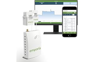 EMPORIA ENERGY Gen 2 Emporia vue Smart Home Monitor de energía | Tiempo Real Electricidad Monitor/Meter | Solar medición Neta /