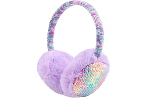 Tianher Paraorecchie per bambini per l'inverno, paraorecchie a maglia per ragazzo, imbottito morbido peluche, caldo paraorecchie inverno per le attività all'aperto