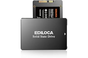 Ediloca ES106 250GB SSD SATA III 2.5" 3D TLC NAND Flash interno Hard Drive, fino a 550 MB/s di lettura, aggiornamento di memoria e archiviazione per PC o laptop (nero)