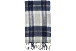 Glenmore Unisex 100% Lambswool Tartan Scarf in Scotland Design - Novelty Fashion Shawl, Warm Winter Neckwear
