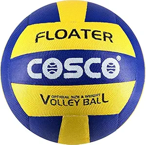 Cosco Leather Floater Volleyball, Size 4 (Multicolour)