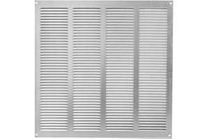 ABOUT VENT 400x400mm Grille de Ventilation en Acier Galvanisé avec Moustiquaire - Grilles d'aération Métallique