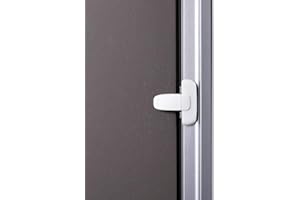 EUDEMON Serrure de réfrigérateur à porte unique sans danger pour les enfants, facile à installer, utilise un adhésif 3M VHB, aucun outil ni mèche (Blanc, 1 Pièces)