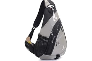 JSDing Brusttasche für Herren und Damen | Umhängetasche, wasserdicht, große Kapazität, 35,6 cm (14 Zoll), Laptop | Umhängetasche, Dreieckstasche, Rucksack für Sport und Freizeit, Wandern