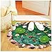 Produktbild ALLDOLWEGE Personalisierte Schlafzimmer Aufkleber carp Lotus Teich Wandhalterung 3D Wall-60 * 90 cm