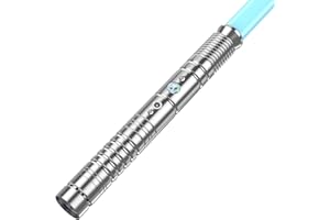 Lorsaberus Lichtschwert, RGB 12 Farben, 3 Filmkampf Soundmodi, FX Duell Laserschwert mit Metallgriff für Cosplay, Geburtstag, Light Saber (Gesamtlänge 77cm)(Silber)