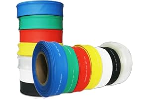 MDD 1mètre 2: 1 Tube Thermorétractable, Câbles De Tuyau De Chaleur. (Color : Red, Size : 25mm)