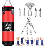 Sacco da Boxe Adulto Oxford Sacchi Pugilato: Marziali MMA Sacchi Pugilato Kick Boxing Muay Thai, (Nessun riempimento)
