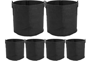 ValueHall Grow Bags Thickened Nonwoven Aeration Fabric Pots 6 pcs Planter Bags Plant Fabric Containers with Handles V8020 (26 L)