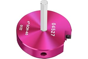 JYINCPED PVC Pipe Reamer 4 Inch Head, PVC Fitting Saver, PVC Reamer PVC Socket Saver with 3/8-Inch Hex Shaft, ABS Pipe Reamer Plastic Pipe Fitting Reamer for Plumbing Sch.40 PVC CPVC ABS Fittings