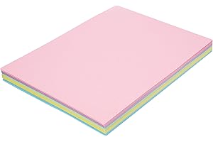 House of Card & Paper, gsm Card_P Assorted Pastel Colours (Pack of 100 Sheets)