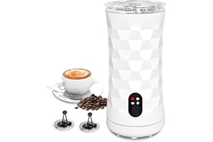 ‎GEYUEYA HOME Milchaufschäumer Elektrisch, 4 Modi Aufschäumer Elektrisch Milchschäumer Milk Frother Electric Milk Foamer, Schnell Schäumend, Milchschaum Maschine für Heißer und Kalter Milchschaum, Kakao, Latte