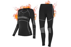 SIMIYA Thermal Underwear Womens Ski Base Layer Ultra Soft Long Sleeve Tops and Leggings Ladies Winter Thermal Set