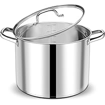 P&P CHEF Pentola In Acciaio Inox 18/10 Da 12 Litri Con Coperchio – Adatta A Tutti I Piani Cottura (induzione, Gas, Elettrico) - 3