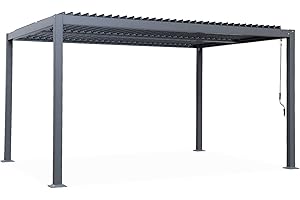 ALICE'S GARDEN sweeek Pergola bioclimatica 3x4m in Alluminio e Acciaio