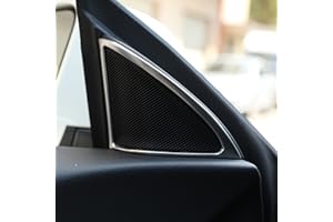 METYOUCAR Garniture de Cadre de Haut-Parleur de Porte Accessoire chromée ABS Mat pour CLA W117 2014-2018