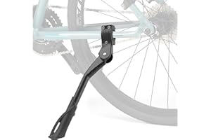 Astis Cavalletto Bici, Supporto Regolabile Piedino in Gomma Antiscivolo, Cavalletto per Bici in Alluminio Regolabile per Adattarsi a Bici da 24-29 Pollici, Bici da Strada, Bicicletta, MTB Bic