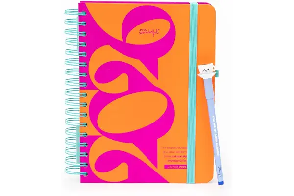 Mr. Wonderful - Agenda Anual Wonder 2026 Vista Diaria + Bolígrafo Bobo Borrable - Sigue intentándolo