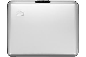 ÖGON Smart Wallets - Portefeuille en Aluminium Big Stockholm - Format Carte d'identité et Permis de Conduire - Porte-Cartes Anti-RFID - Capacité 10 Cartes et Billets