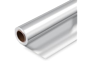 NEXTEP Cellophane Wrap Clear Wrapping Paper Roll 40cm x 30m Florist Cellophane Roll Packing Wrap for Christmas Birthday Gifts Hamper Basket Valentines Day Flower Craft, 2.5 Mil Thickness