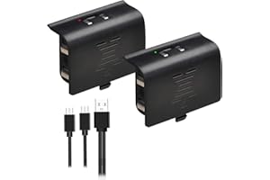 Pickle Power Batterie Rechargeable avec câble de Charge Micro USB 2 en 1 pour Xbox One/One S/One X/One Elite (Pas pour Xbox Series X|S)