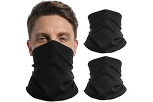 StylSense 2 Stück Schlauchschal Herren Damen Winddicht Fleece Multifunktionstuch Halswärmer Ski Winter Loop Schal für Outdoor Laufen Radfahren Skifahren