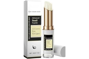 JINJIAR Snail Peptide Eye Cream Stick,Under Eye Cream for Dark Circles and Puffy Eyes,Collagen Anti Wrinkle E-ye Balm Stick,Ey-e Bags Remover,E-ye Cream Anti Aging,Anti Wrinkle Ey-e Cream,E-ye Care Products