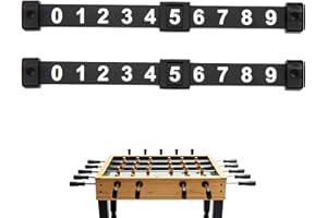 PEKMAR Contador de puntuación de futbolín, marcador de fútbol, marcador de fútbol estándar de habitación, marcador de 10 números para tejo