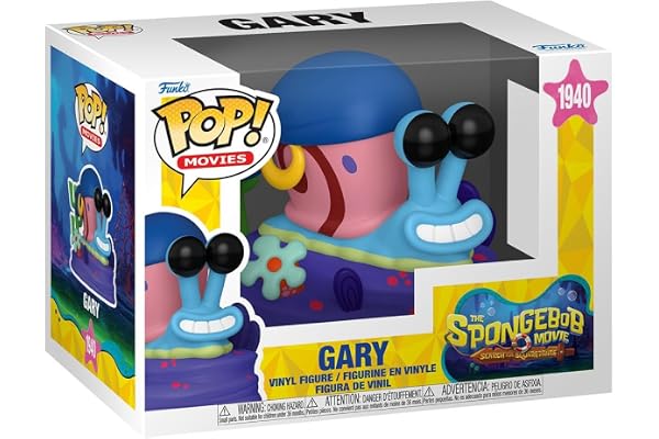Funko Pop! Movies: Svampbob Movie - Gary - Vinylfigur Samling - Presentidé - Officiell Merchandising - Leksaker för Barn Och Vuxna - Tecknade Fans
