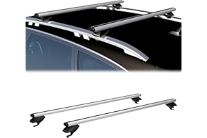 COWVIE 120CM Dachträger-Querstangen, verstellbar, Aluminium, 1 Paar