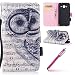 Produktbild Galaxy J3/J3(2016) Hülle,Galaxy J3/J3(2016) PU Leather Case,Hpory Retro Handyhüllen Leder PU Bookstyle Flip Cover Klapphülle Case With Multi-Kredit Kartenfächer Wallet Flip Cover mit Magnetverschluss und Ständer Cover Case PU Leder Und Silikon Innenschale Anti-Staub Anti-Kratzer und Shockproof Telefon Tasche Handytasche Schutzhülle für Samsung Galaxy J3/J3(2016) + 1 x Hpory Stylus