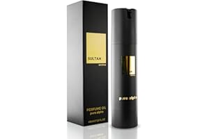 Sultan of Style Pure Alpha Huile Parfumée pour Hommes - Parfum frais et épicé - 100% sans alcool - Huiles essentielles nourrissantes - Cadeaux pour hommes