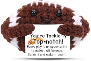 AICase Football Gifts Boys Positive Crochet Football Mini Doll Football for Emotional Support Gift Emotional Support Gift for Children and Adults Men Women _1