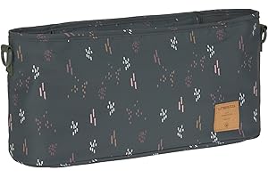 LÄSSIG Baby Stroller Organizer Buggy Organizer pram bag zip storage bag pram including pram attachment/Casual Buggy Organizer Blobs forest
