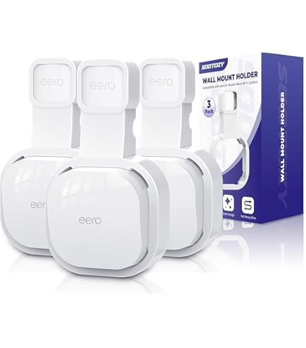 Wandhalterung Für Eero 7 WiFi-System – Mit Kabelmanagement, Vertikal/horizontal Montierbar, Weiß, Werkzeuglose Installation