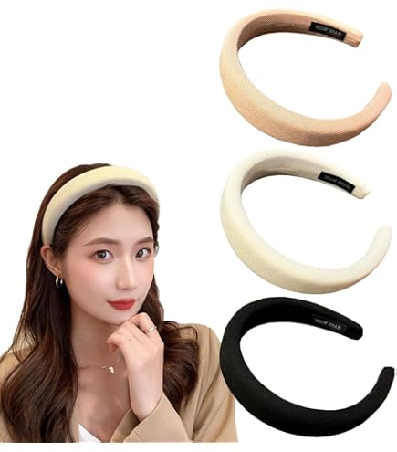 Satin Stirnband Damen - Breites Haarband In 44 Farben Für Yoga & Alltag