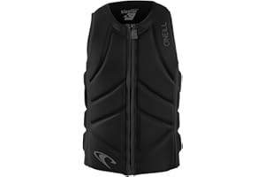 O'NEILL ONeill Slasher Comp Watersports Waterski Jetski Wakeboarding Safety Impact Gilet - Top Noir - Design Minimaliste -