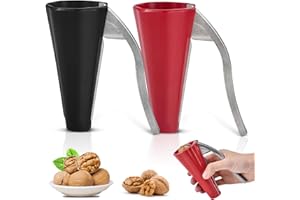 BGTLJKD 2 Stück Nussknacker, Nussknacker Walnüsse, Nußknacker Metall Multifunktionaler Walnussknacker Haselnussknacker Nussknacker Nussöffner für Walnuss, Meeresfrüchte, Pekannuss, Haselnuss