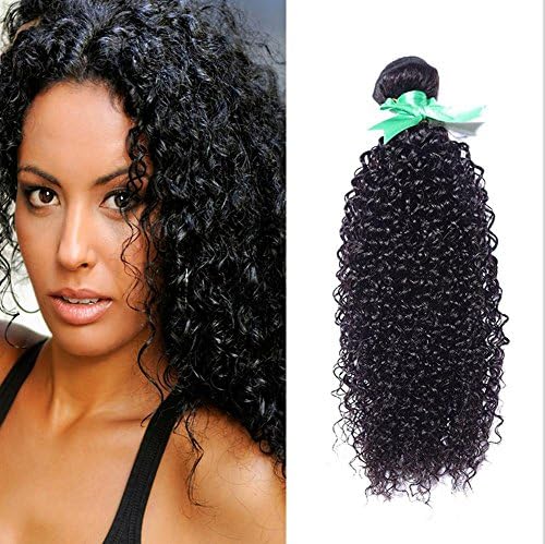 Meydlee Hair Extensions 3 Bundles Brazilian Curly Virgin Hair Weave Unprocessed Human Hair Extensions Natural Color Can Be Dyed and Bleached Tangle Free , 12 14 16