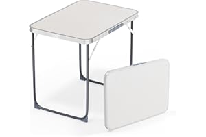 Bonnlo Table de Jardin Pliante Portable en Alliage d'Aluminium/70x50x58cm/ Pliable pour la Terrasse, Le Camping, la Plage,Le Balcon,Le Bureau