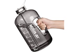 JIMACRO Butelka na Wodę, 2,5 Litro Butelka na Wodę ze Słomką i Uchwytem Bez BPA, Butelka na Wodę do Codziennego Spożycia z Funkcją śledzenia Czasu, Która Przypomina Czas Picia, Idealna do Nawodnienia