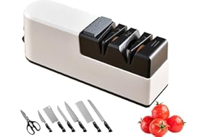 KAMANAN Afilador de cuchillos eléctrico, afilador de cuchillos profesional, afilador de cuchillos grueso y fino, afilador de cuchillos de diamante para tijeras, cuchillos de cocina, cuchillos de frutas,