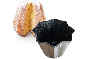 Sunrise Stampo Pandoro da 1 Kg Antiaderente Forma Pandoro Kg In Alluminio Antiaderente Forma x Pandori da 1 Kg Con Rivestimento Effetto Pietra 100% Made In Italy (1)