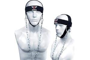 Jayefo Sport-Nackentraining, Trainingsgeschirr, fngt Muskelaufbauer Kopfgeschirr fr Kraft-Fitness Powerlifting Workout Boxen MMA starker Hals Stahlkette Trainingsgert Strker