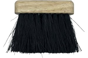 LVYXON Lot de 2 brosses pour four à bois - ramasser les cendres cheminée, charbon, granulés - brosse de toilette avec poignée en bois (9,8 x 3,2 x 1,5 cm)