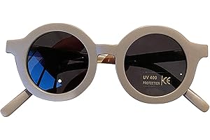 JOYIVIKE Kinder Sonnenbrille UV400 Schutz Für Kinder Jungen Und Mädchen 1-2 Jahre, Retro Rund Kindersonnenbrille, Baby Sonnenbrille, Kinder Polarisierte Sonnenbrille, Babygeschenk Oder Tägliche Kollokation