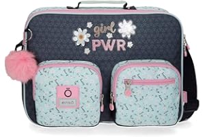 Enso Girl Power, Cartera Escolar Niñas, Azul (Blue), 38x28x6 Cms